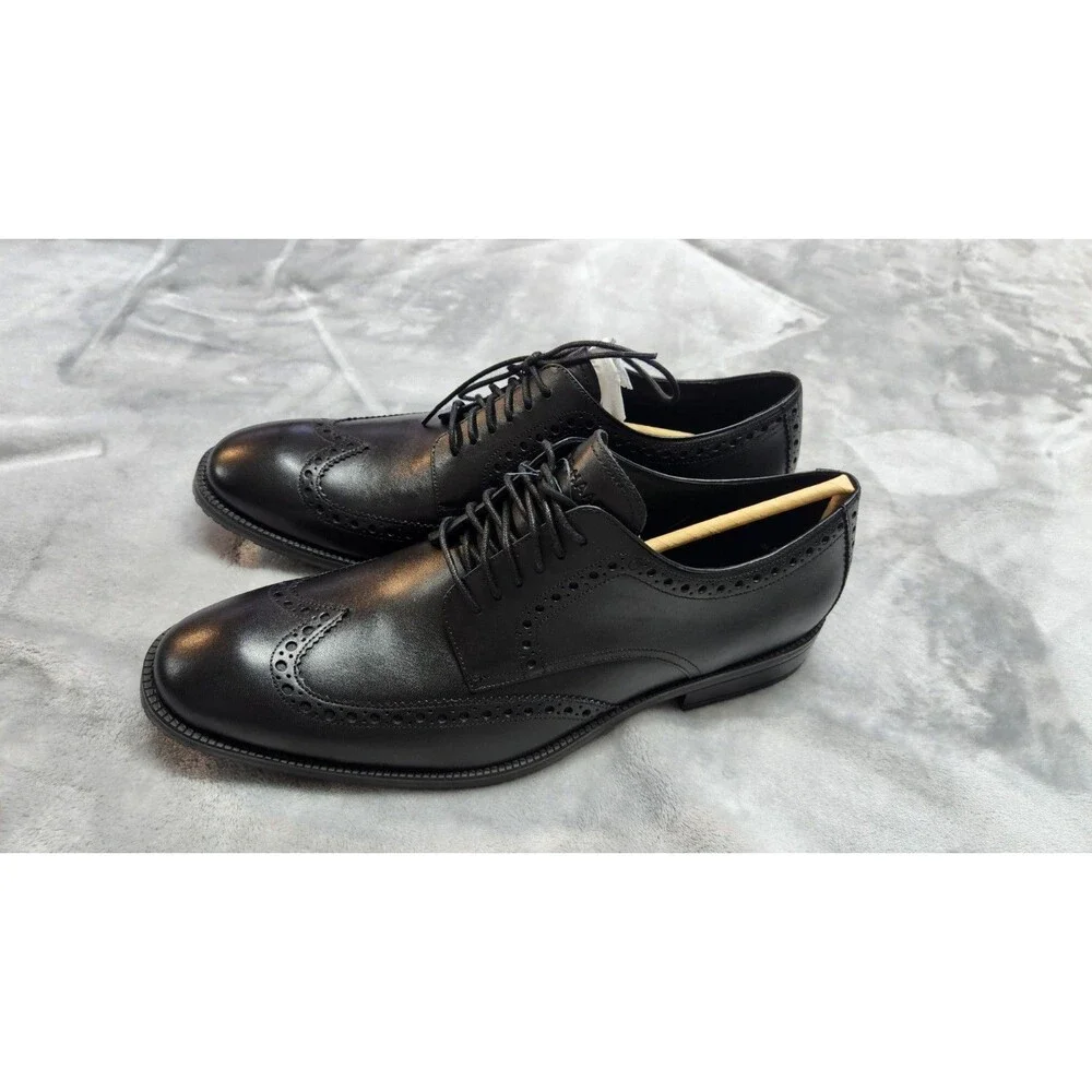 Cole Haan Men's Size 10.5 Black ME Wing Oxford Shoes New with Box‎